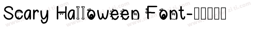 Scary Halloween Font字体转换